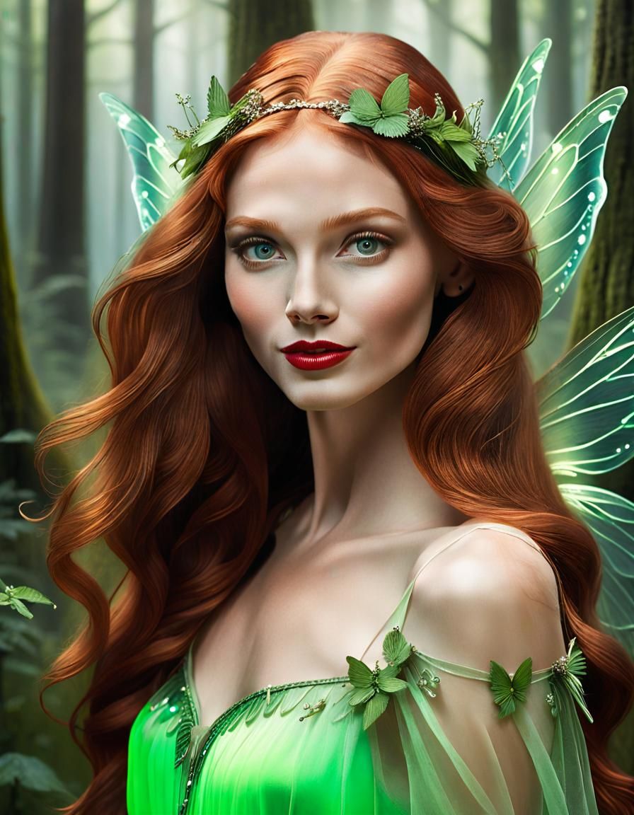 Emerald Forest Fairy 3 - AI Generated Artwork - NightCafe Creator