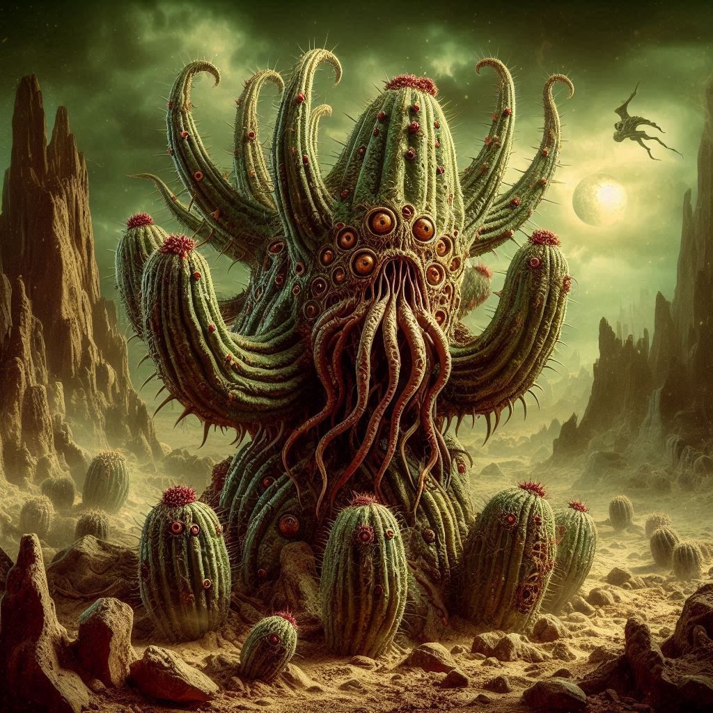 Eldritch cactus, Lovecraftian horror