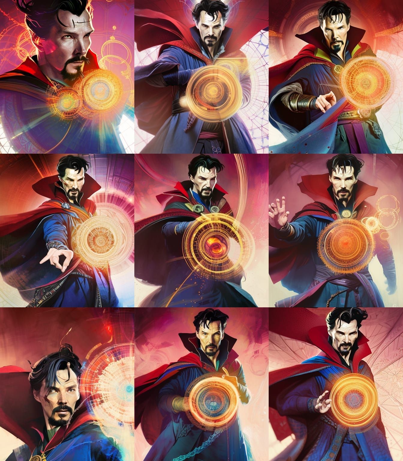 Portraits of Doctor Strange!