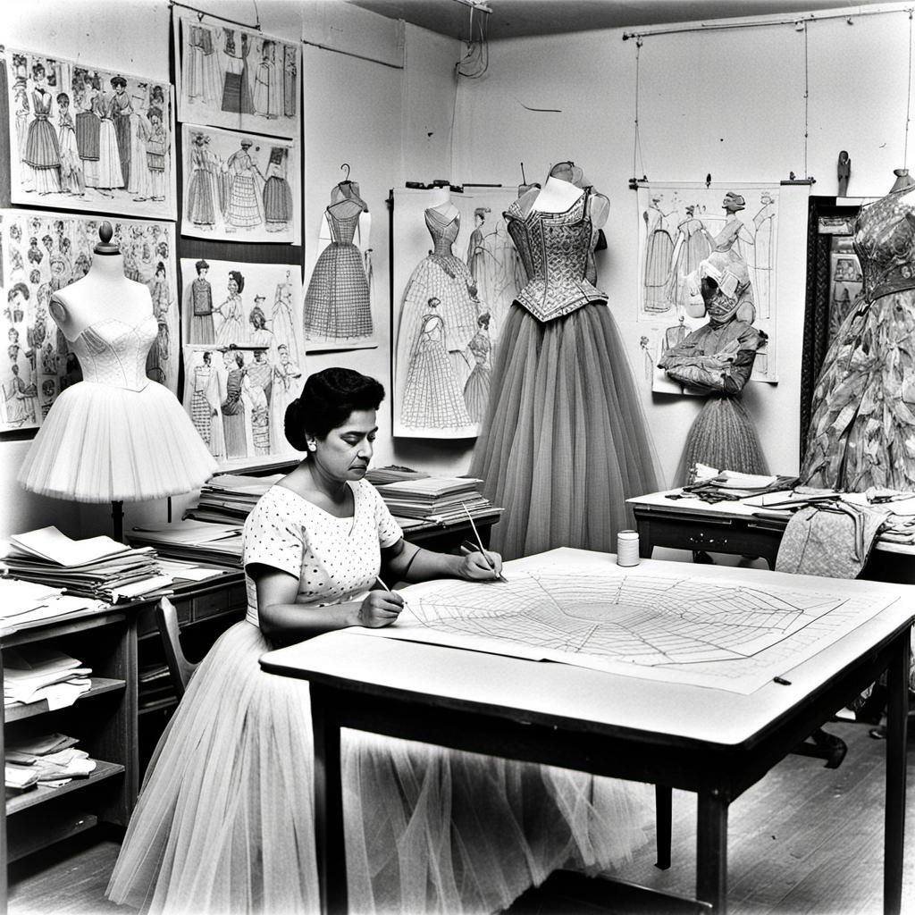 A small fashion design room 