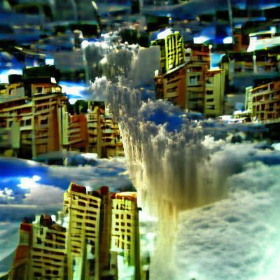 the city in the ground sky fall