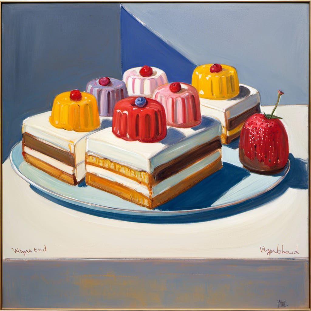 Wayne Thiebaud  Cake painting 1963