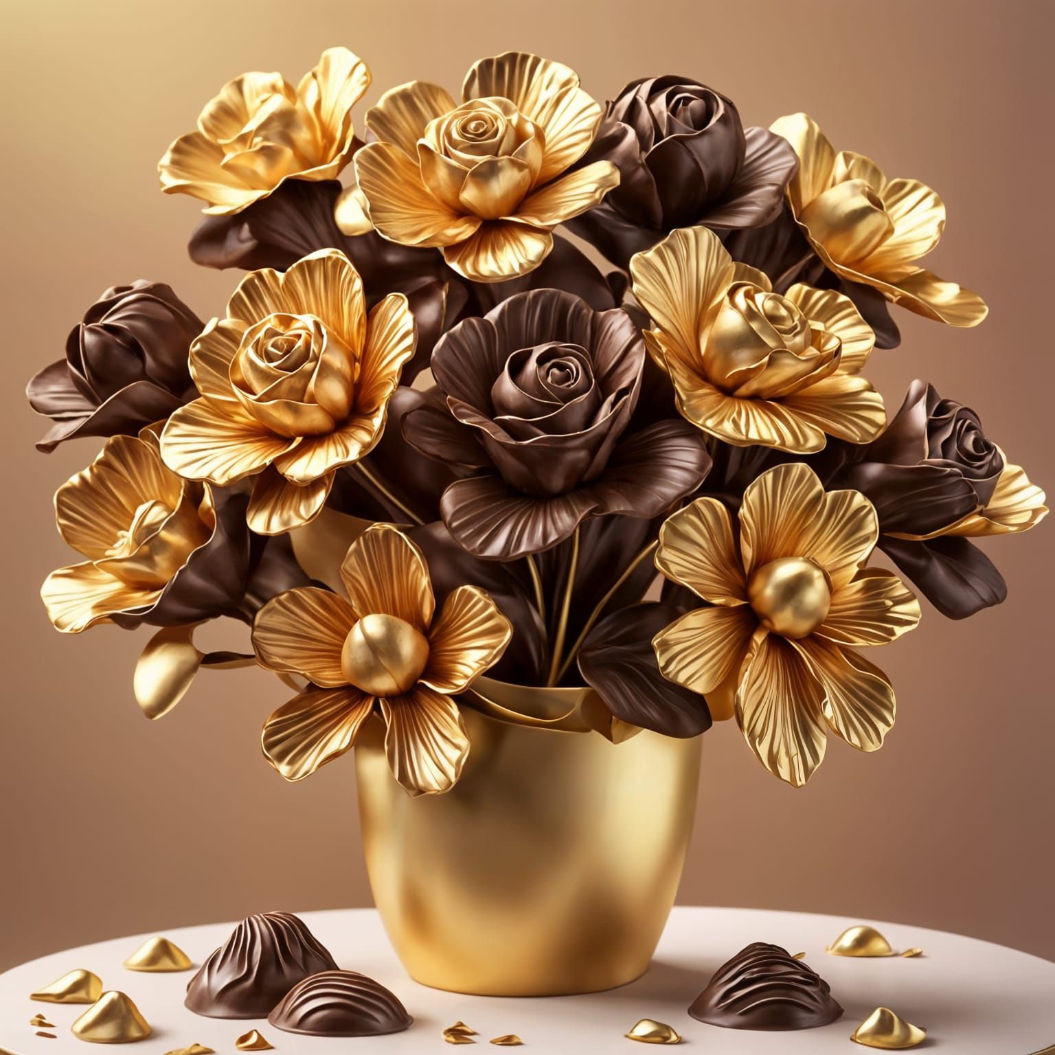 Chocolate bouquet   by @RedPixie
