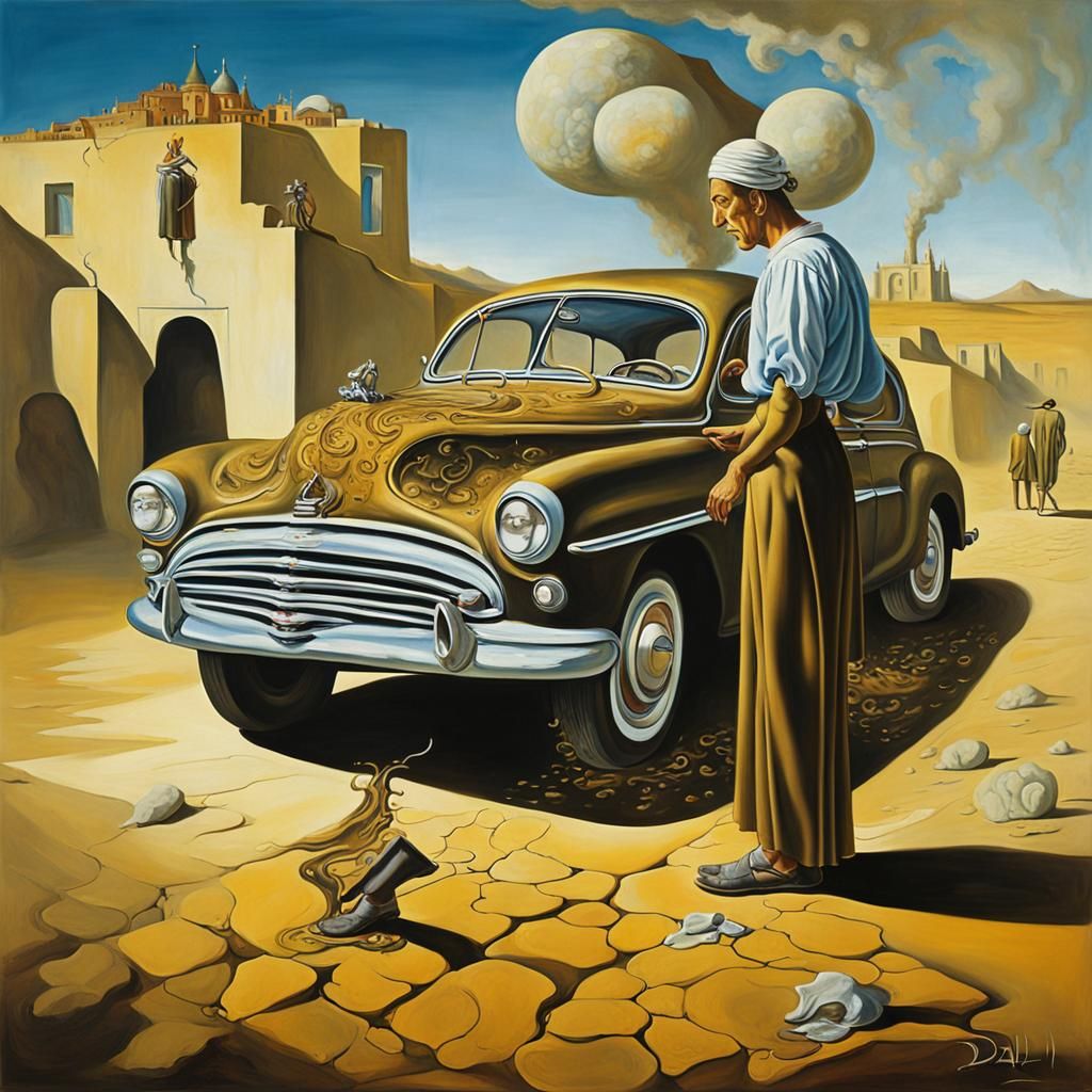 Ancient ancient world - tight skirts By the new car