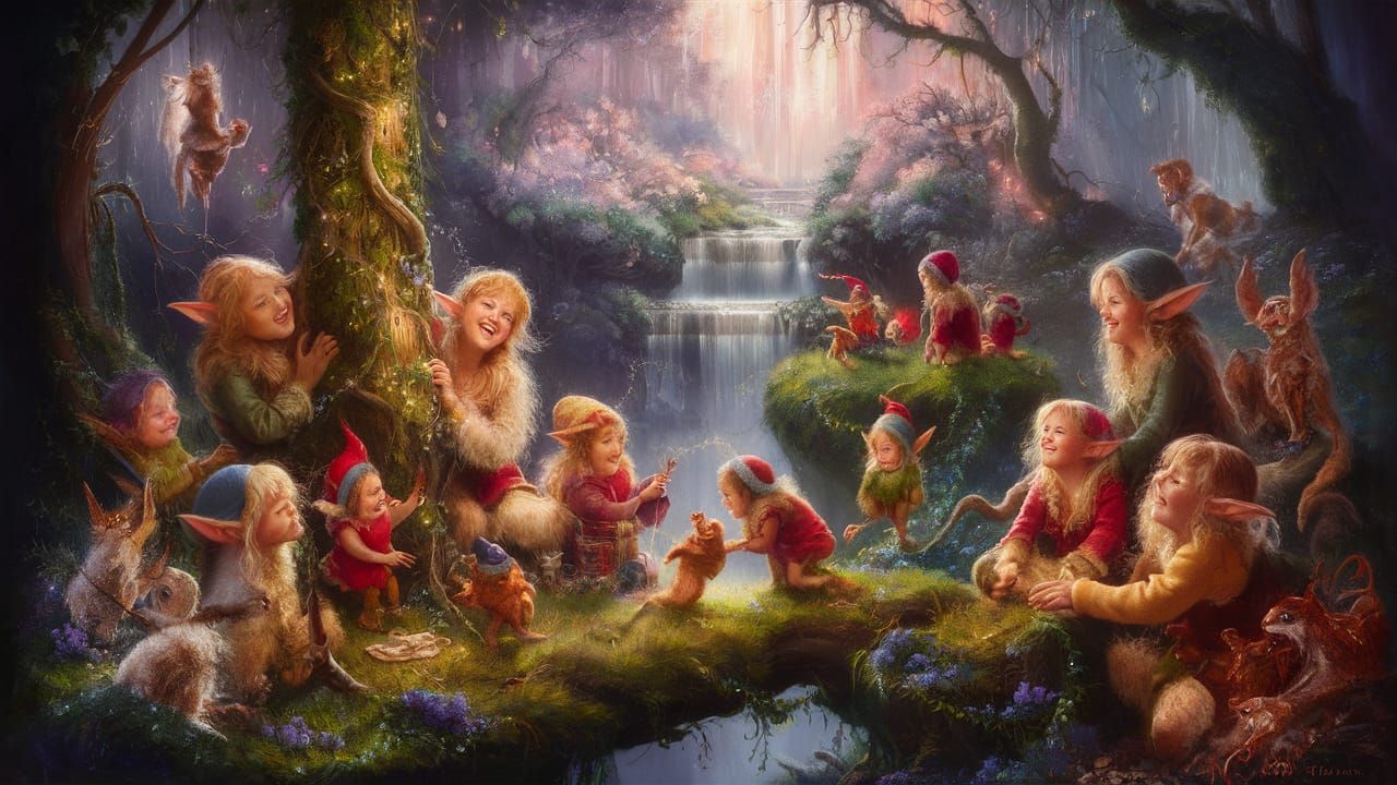 Title: "Enchanted Elf Forest"
Description: A whimsical, ench...