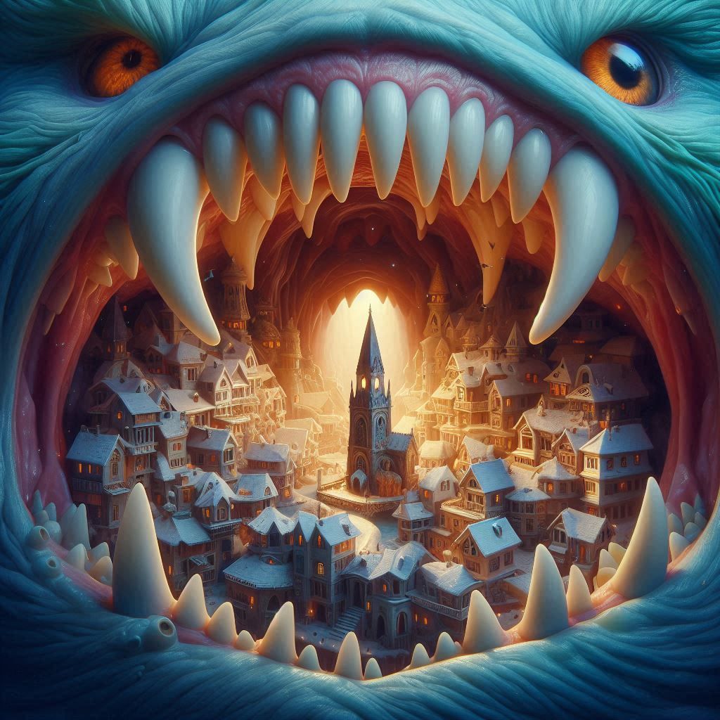 The whimsical town of the beast of Sleath