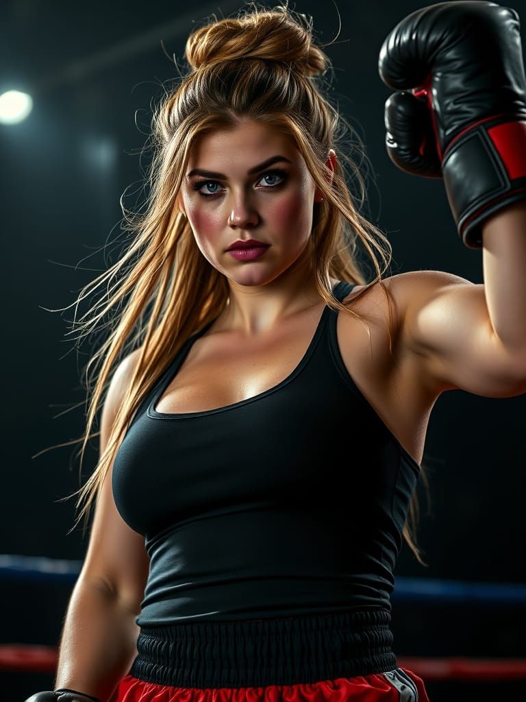 The Boxer - A self-portrait by @QueenQuill