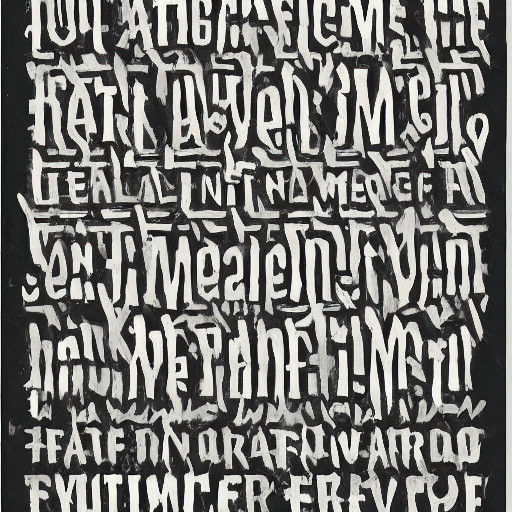 Cyberpunk Alien Message in Neon Lights