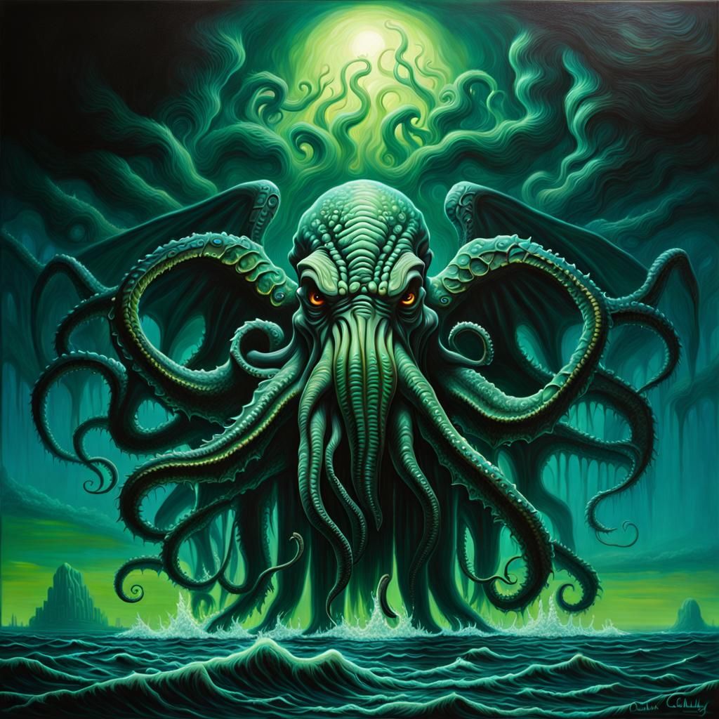 Cthulhu - AI Generated Artwork - NightCafe Creator