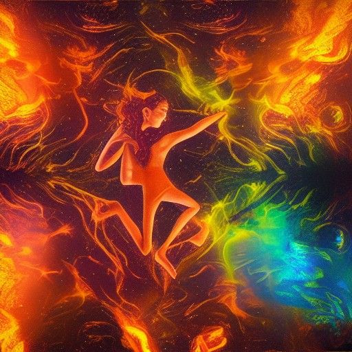 Immersed in fire