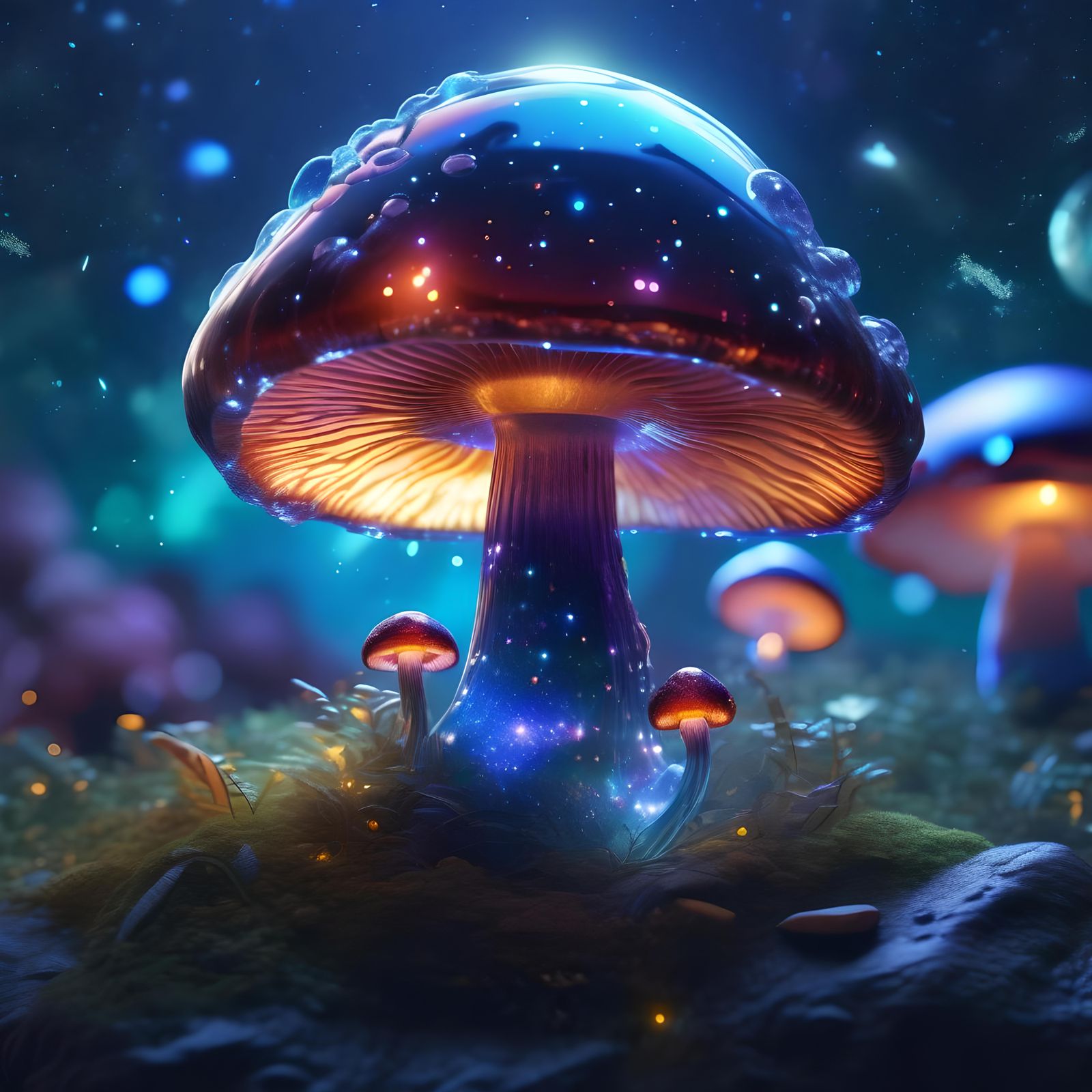 Glass Mushroom  by @undefined