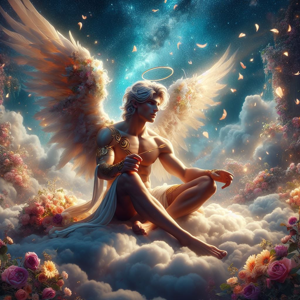 Adonis in Bloom: The Divine Ideal Atop the Clouds