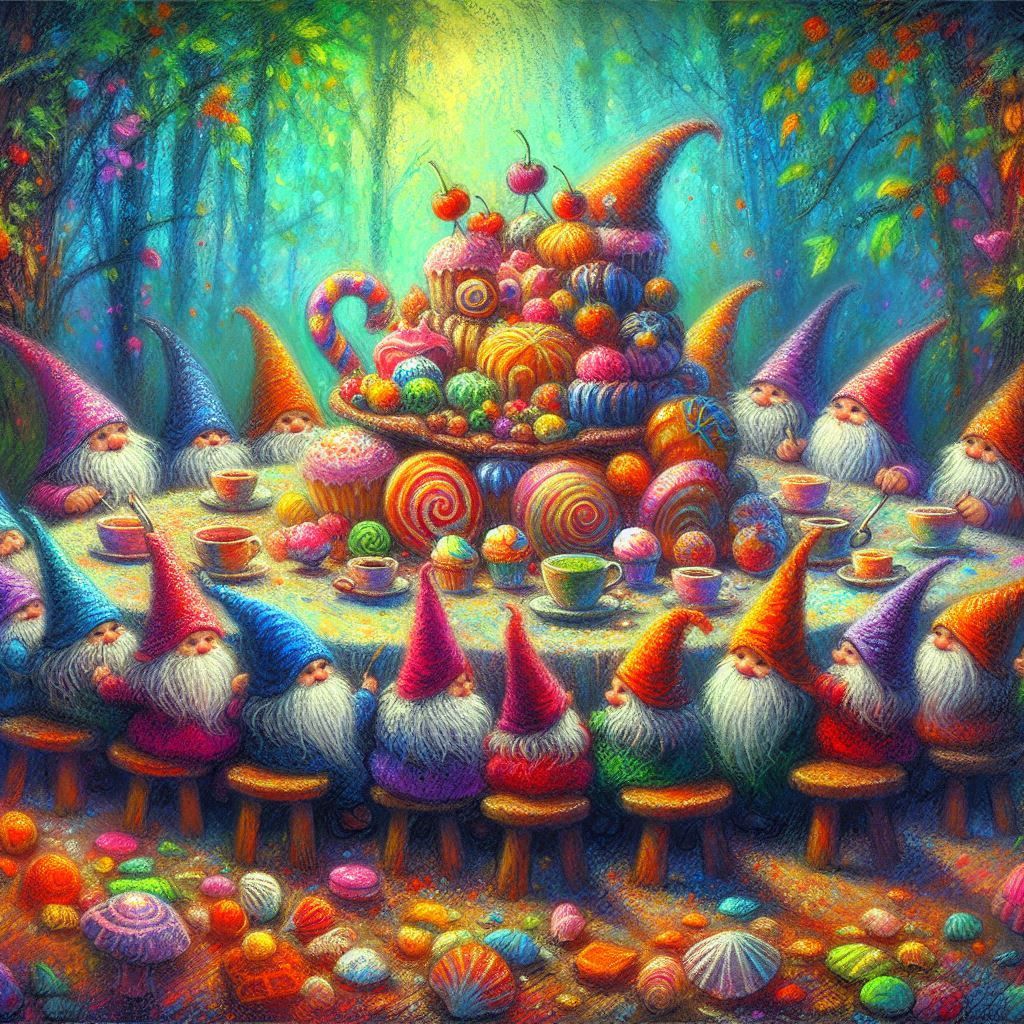 Magical Gnome Tea Party (Series of 5)