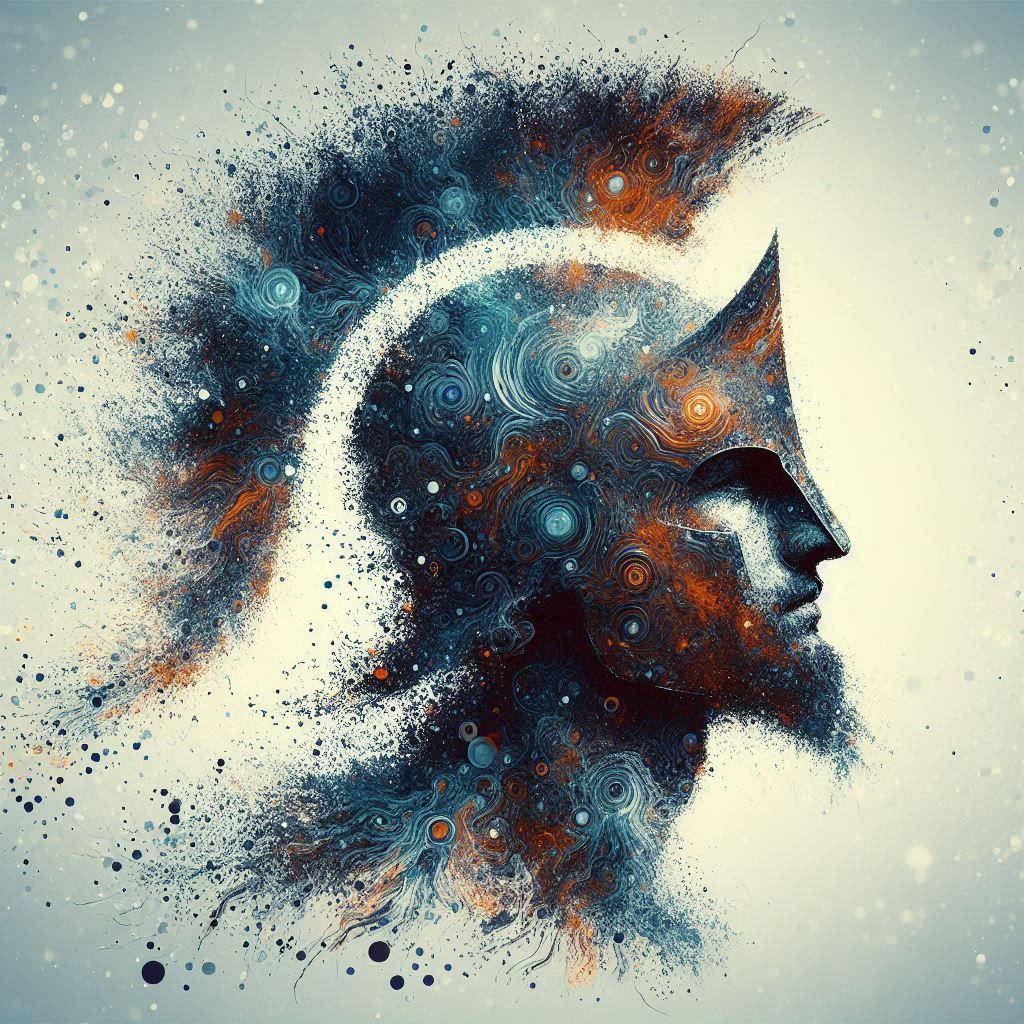 double exposure beautiful fantasy DALL-E 3 portrait landscap...