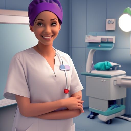 a nurse working at a hospital