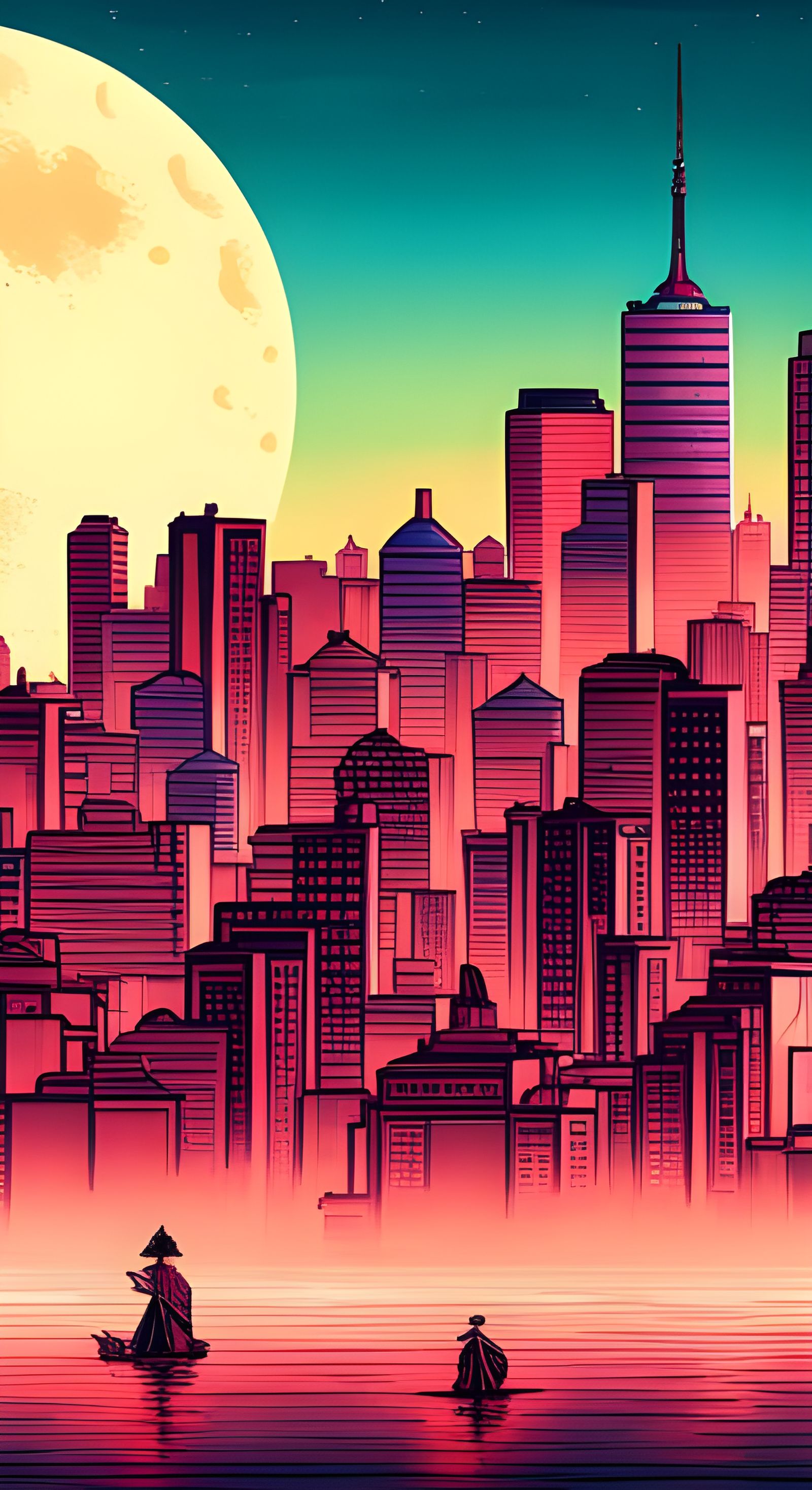 Neon city wallpaper  by @Rion November