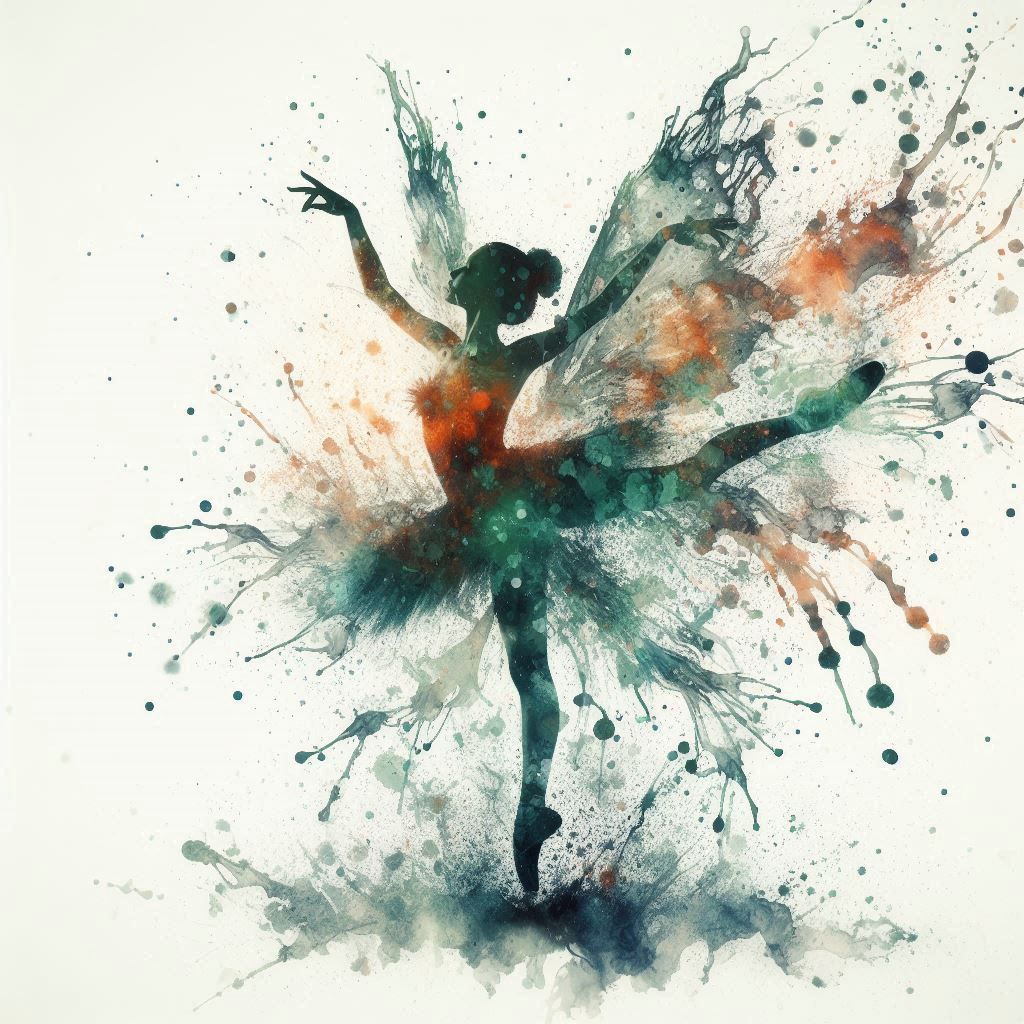 double exposure beautiful fantasy DALL-E 3 portrait landscap...