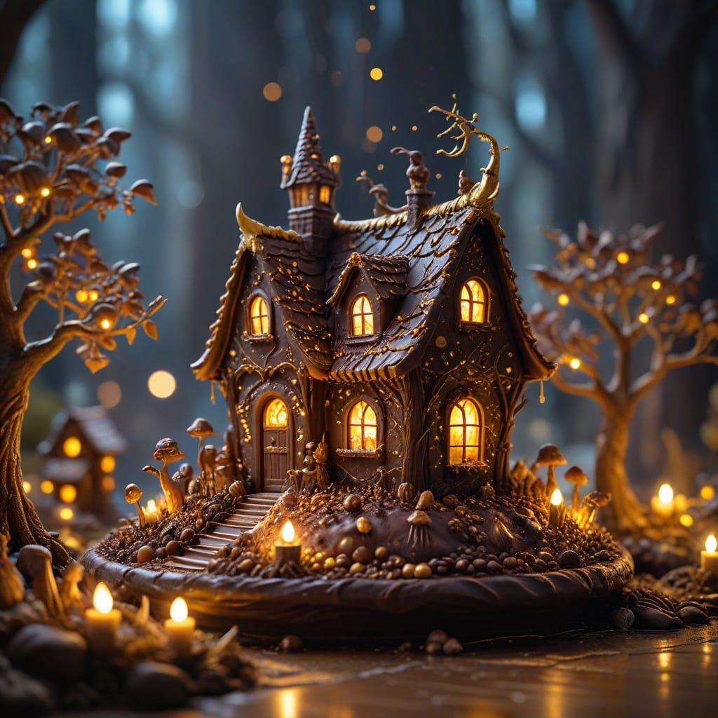 Chocolate haunted house  by @Spring Tide