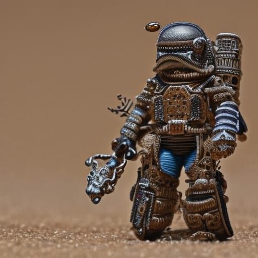 Bounty hunter in a desert intricately detailed hyperdetailed...