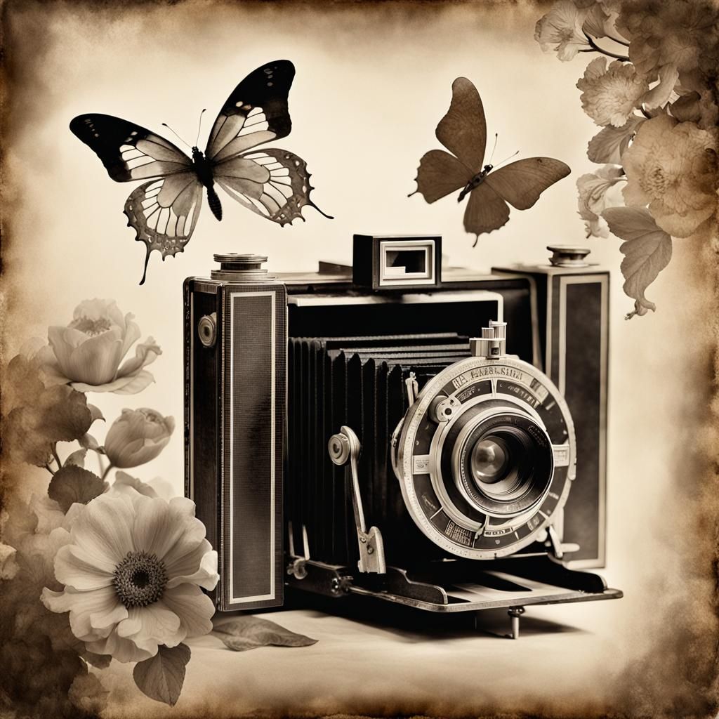 Old vintage camera