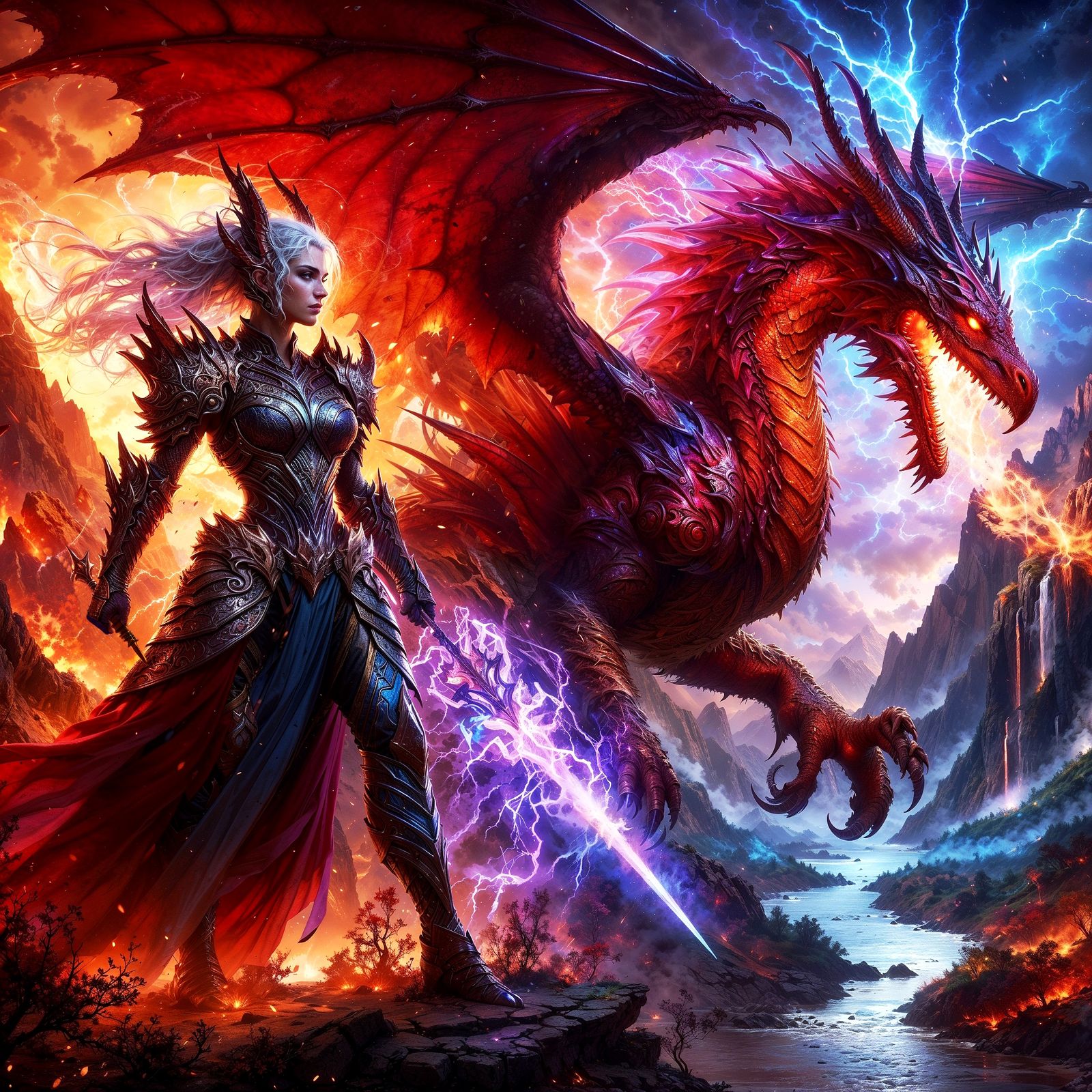 Blaze of Destiny: Warrior Queen and the Crimson Dragon