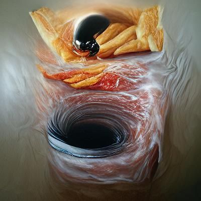 the inside of a black hole hyperrealism