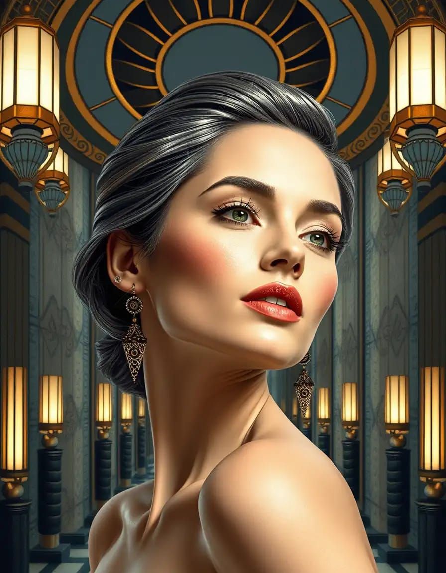 A beautiful woman's portrait