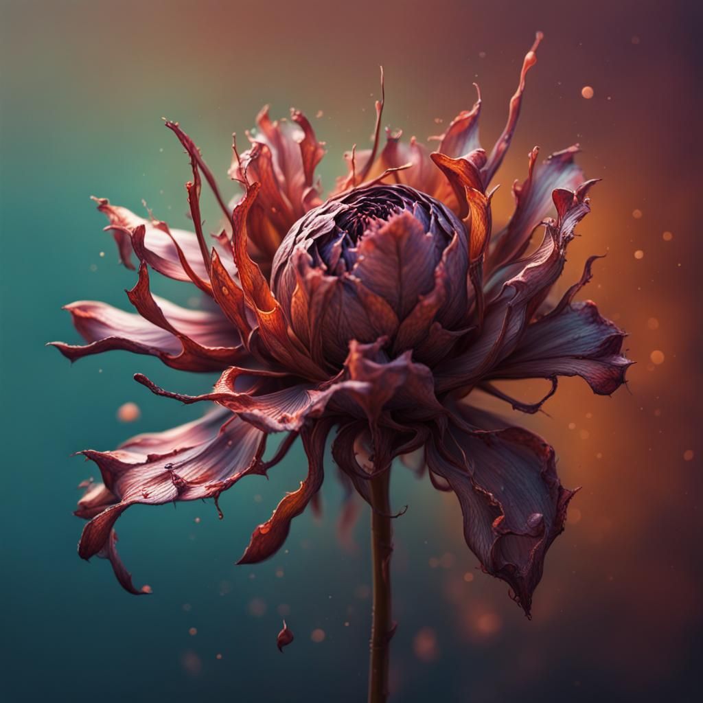 a withered flower