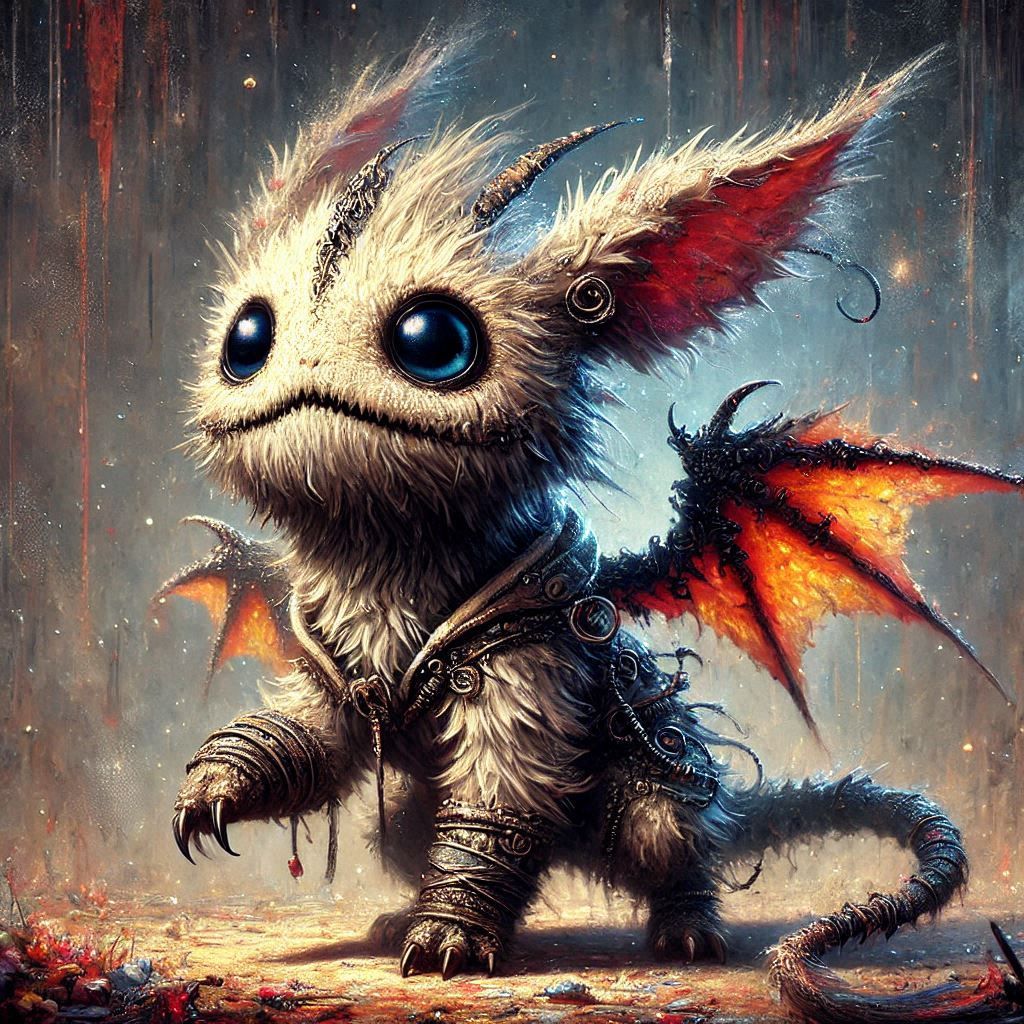 adorable fairy-tale fantasy creature portrait..