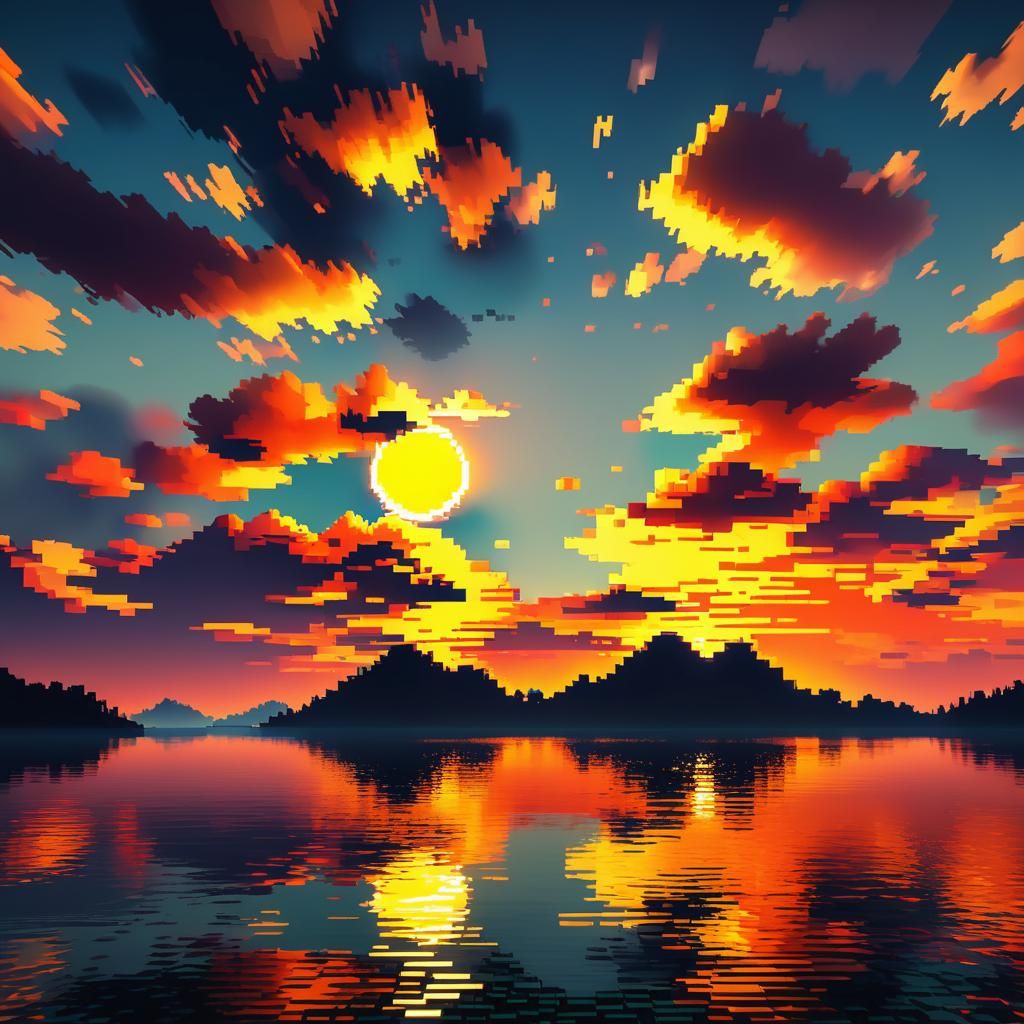 a sunset