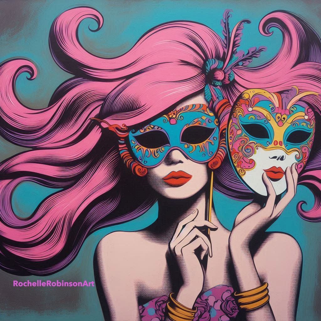 A Woman - Mask Art