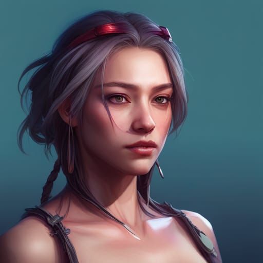 Detailed Portrait of Chiyo in Hyperdetailed Style