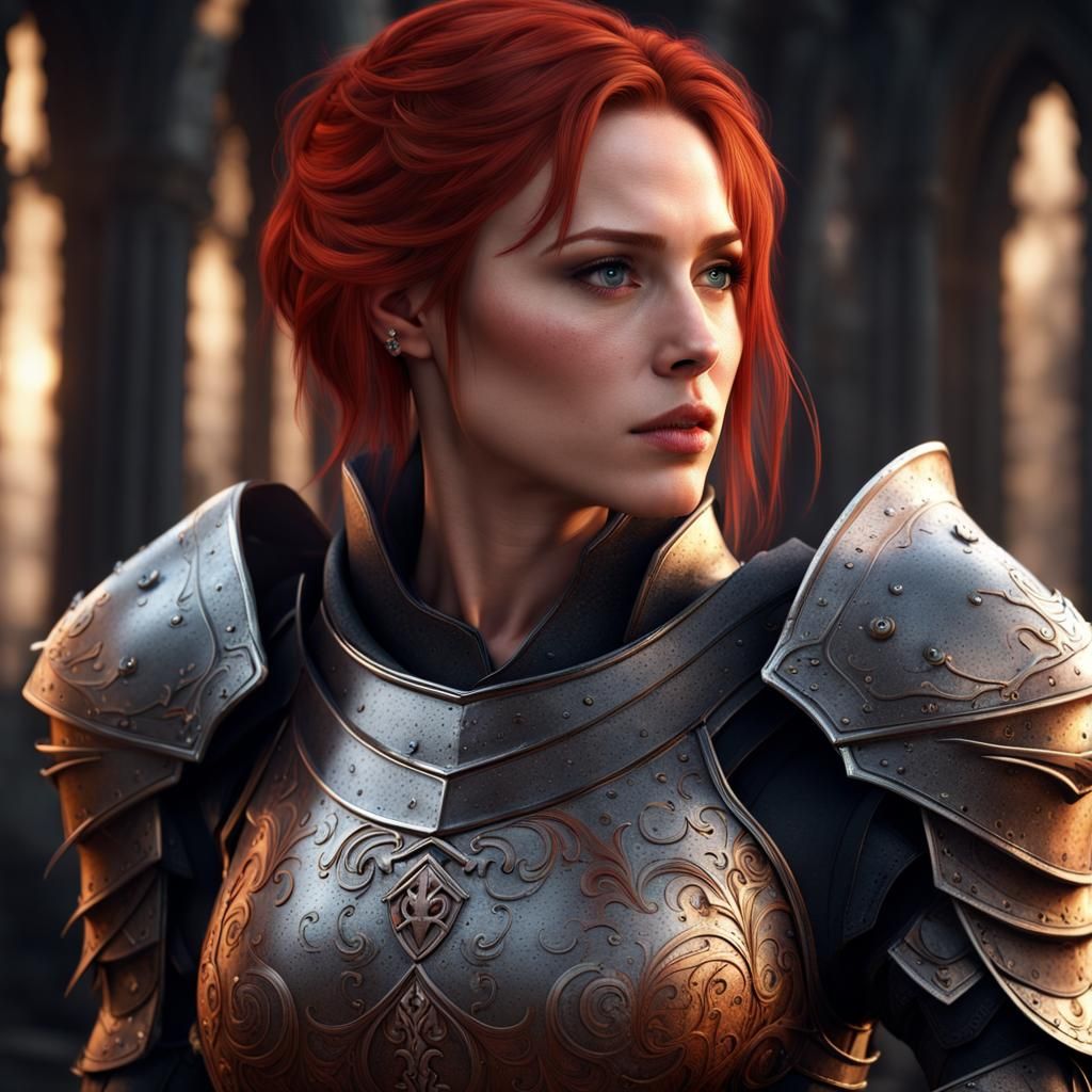 Feminine knight - AI Generated Artwork - NightCafe Creator