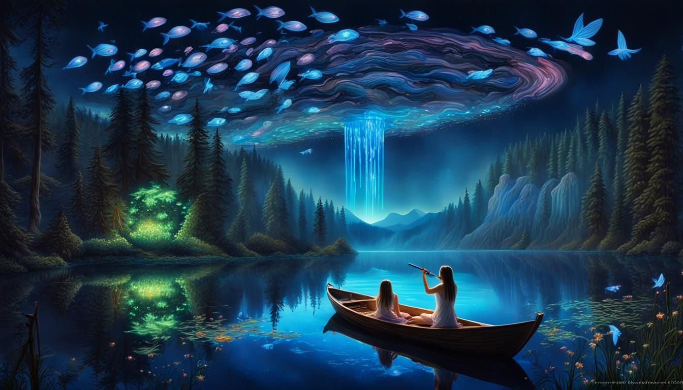 Magical Flute Bioluminescence Daily Challenges  by @Mudslide55