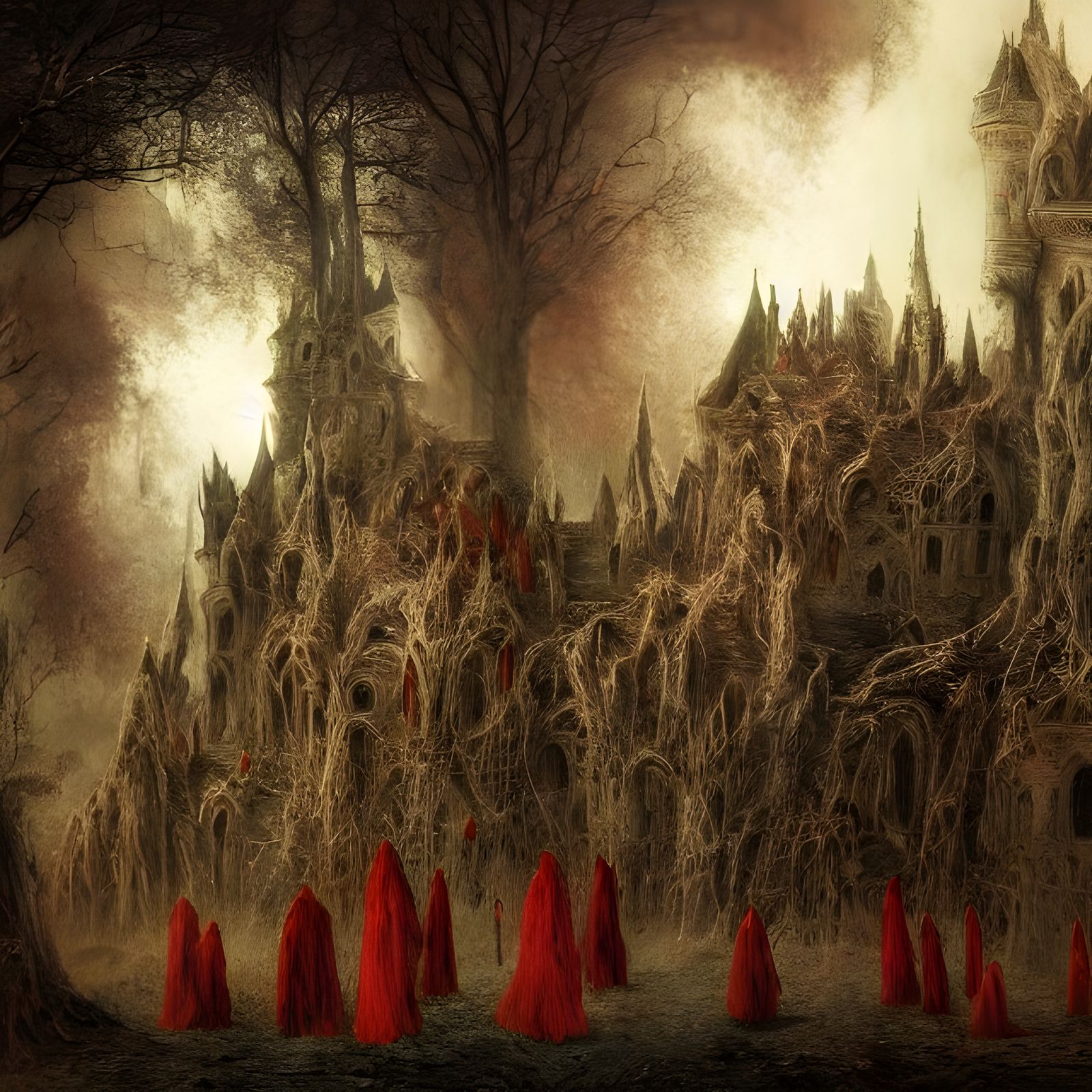 Decrepit Castle Within The Forest