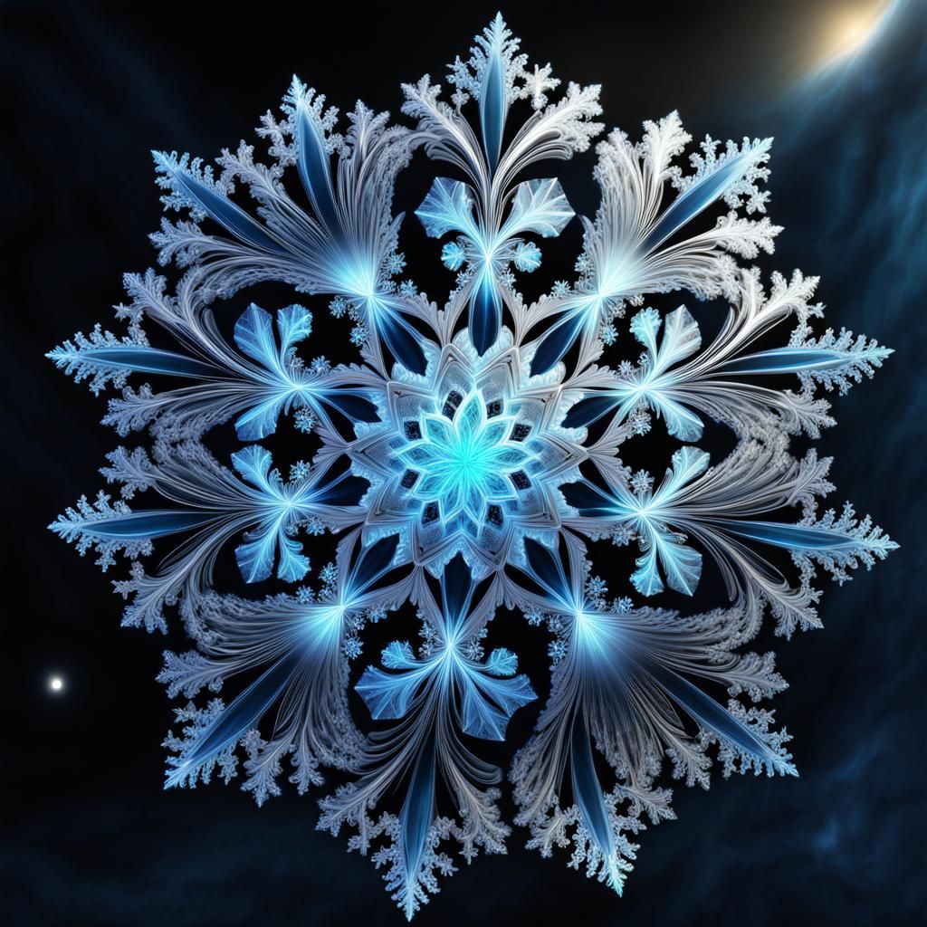 Fractal snowflake   by @Alux
