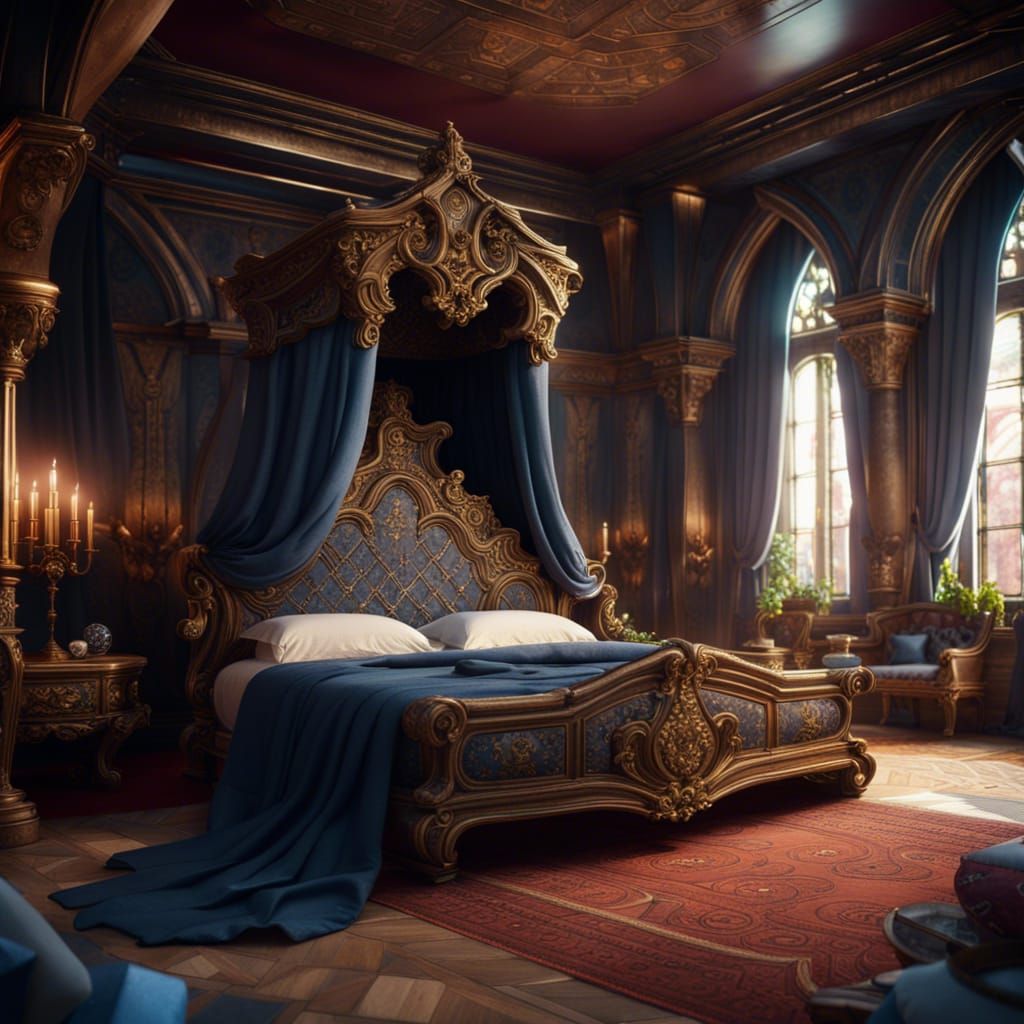 Large Comfortable Bedroom  by @Jasmine Liu