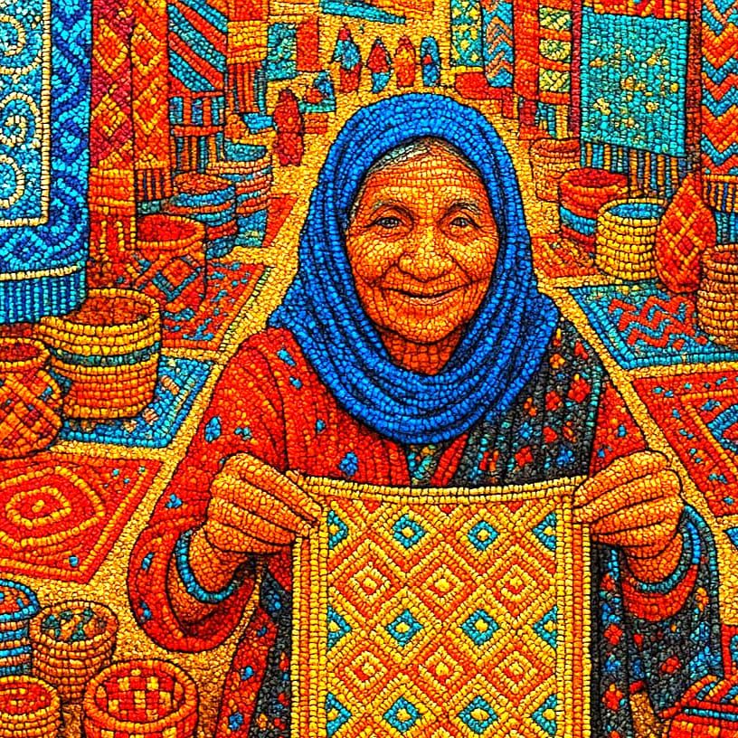 Baghdad Market Bead Mosaic 