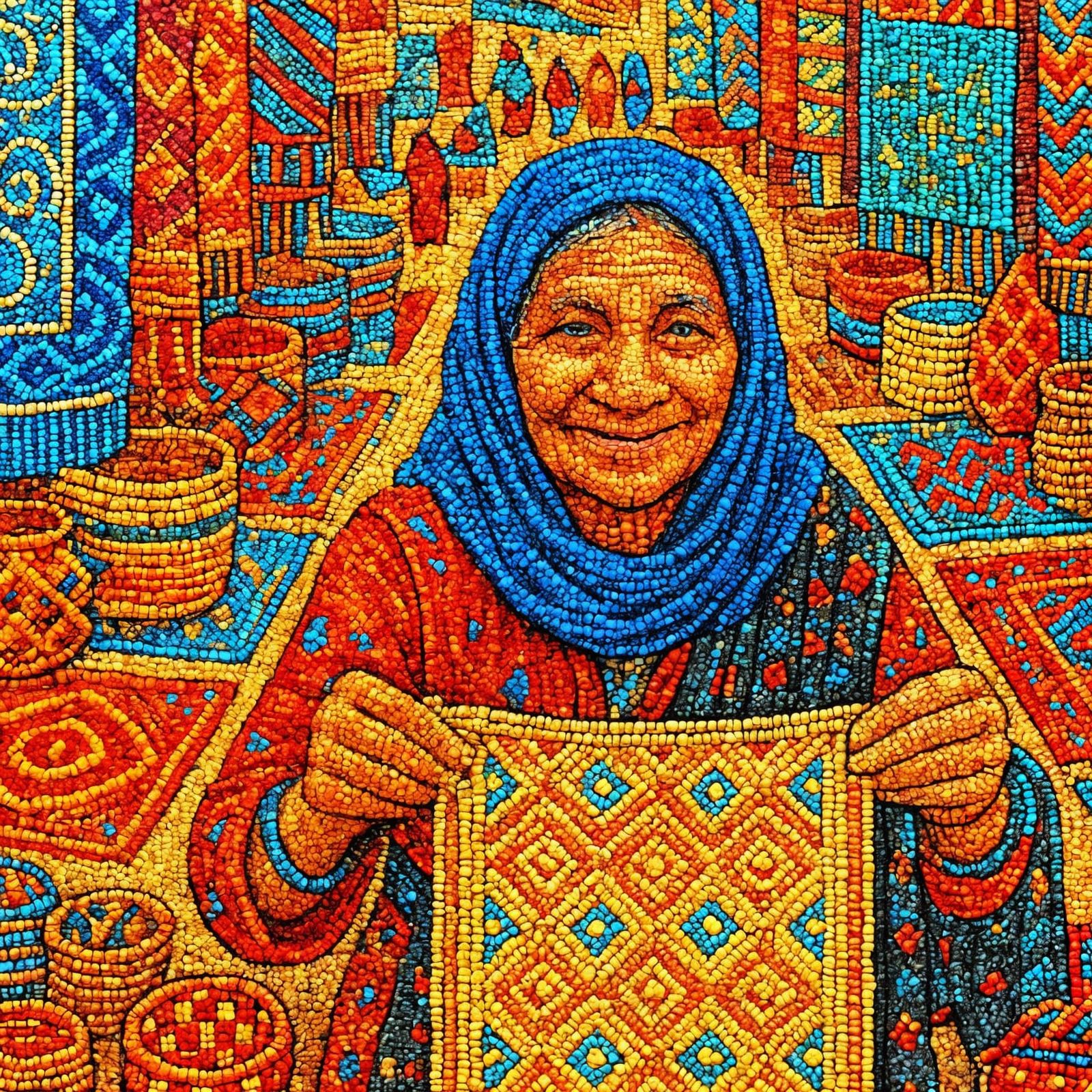 Baghdad Market Bead Mosaic