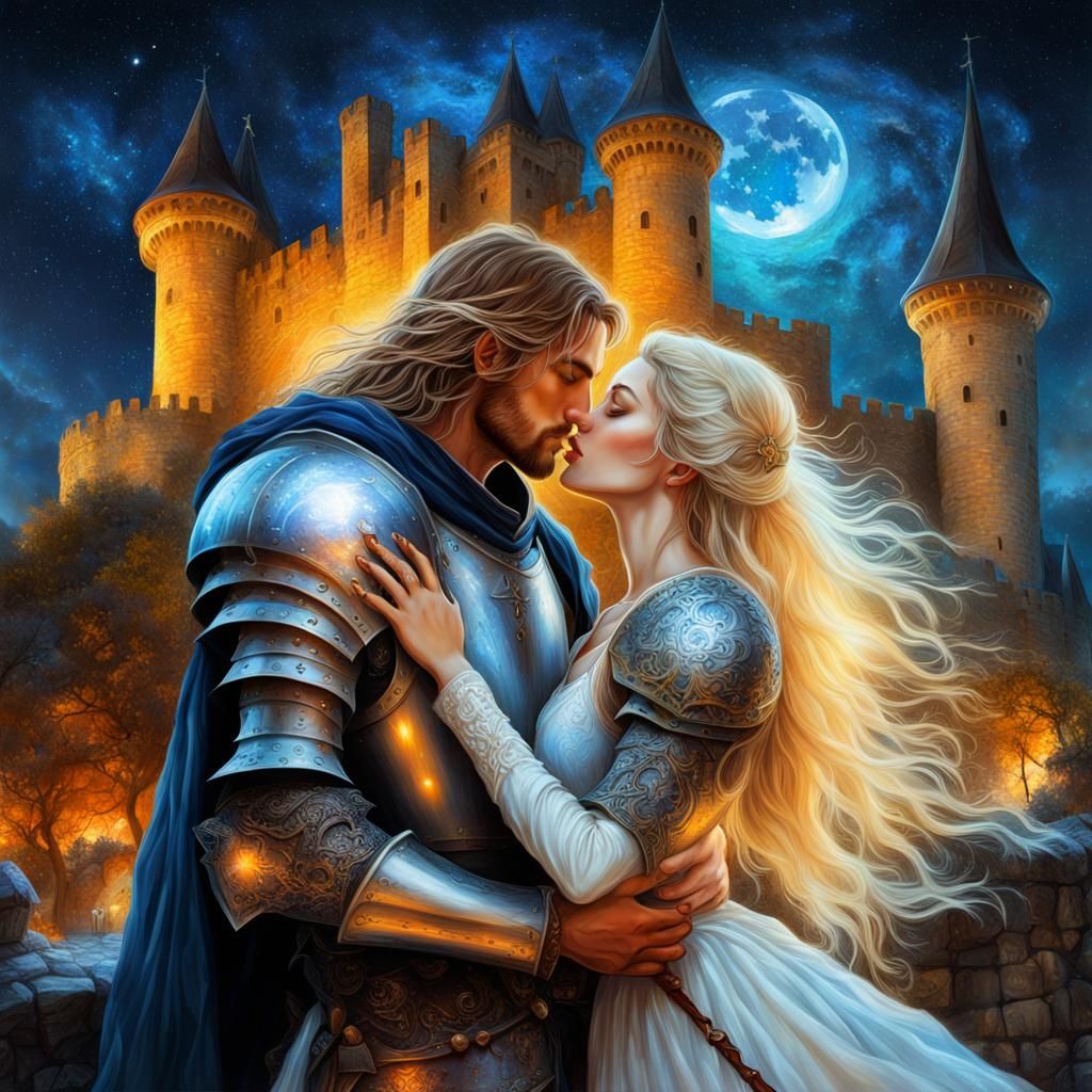 Moonlight Medieval couple
