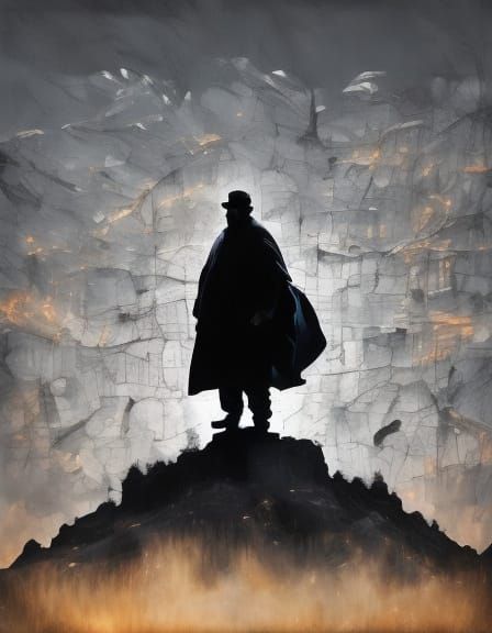 Dad and Daughter Silhouette with Heartfelt Text