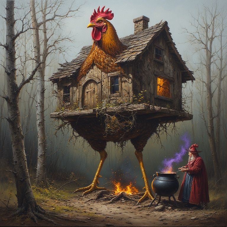 Baba Yaga and her chicken shack