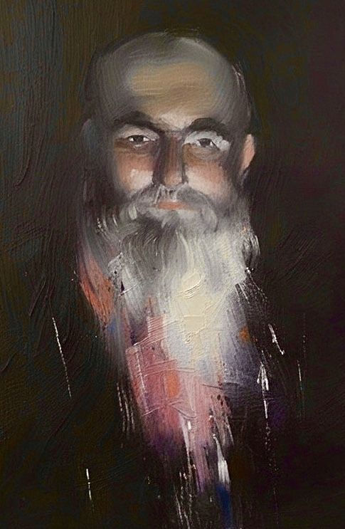 Portrait by firelight