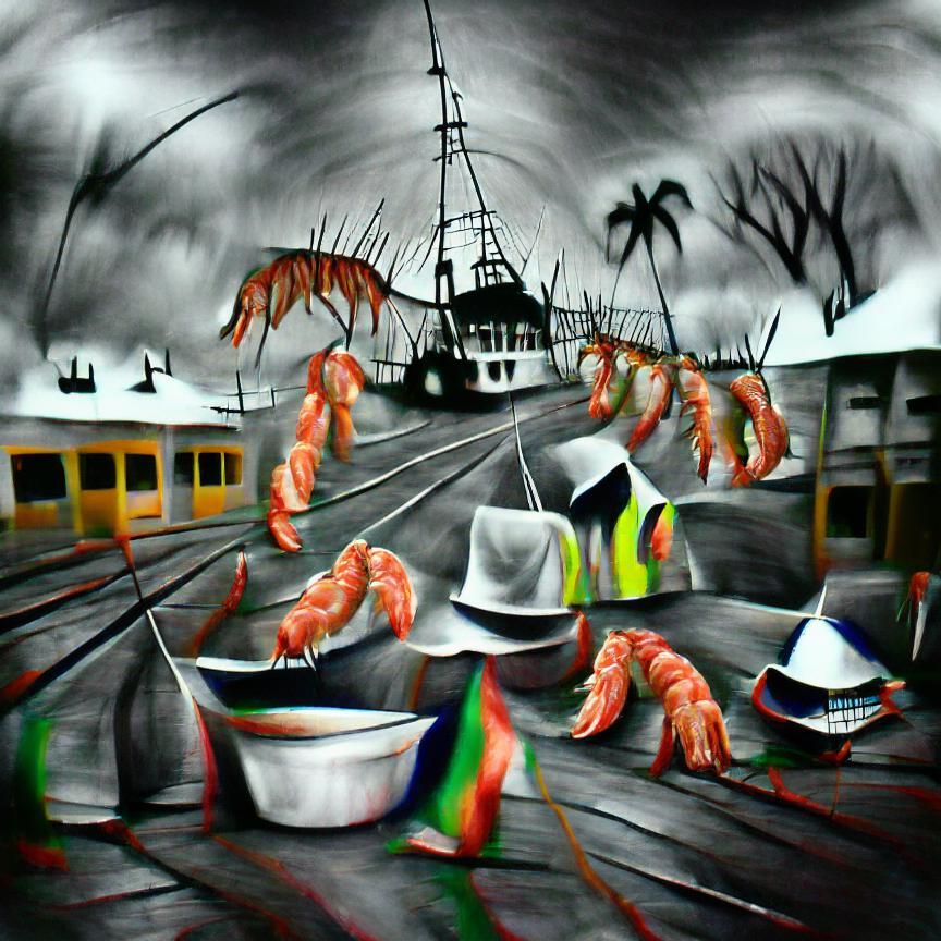 Prawn Trawlers Australia - AI Generated Artwork - NightCafe Creator