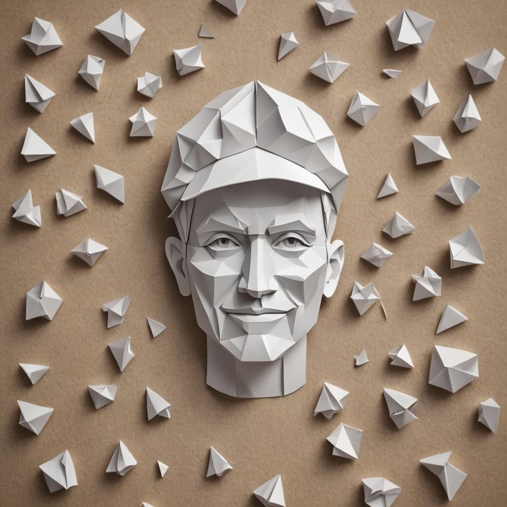 Happy Labor Day Card Greetings, Worker 3D, head and shoulder...