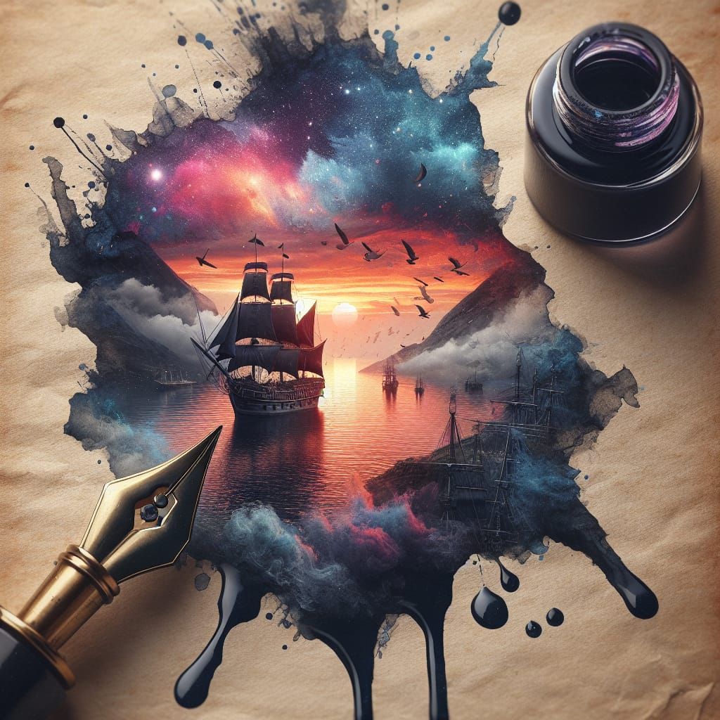 Ink Stain  by @BlackBeccy