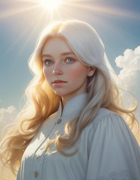 White beautiful woman roses,8k resolution concept art portre...