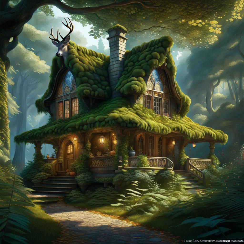 fairytale forest cottage  by @MarkusP