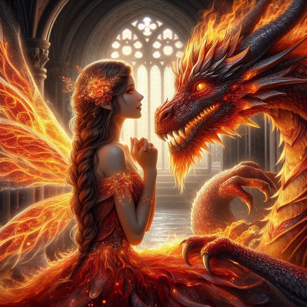 Fire Fairy with Fire Dragon (3)