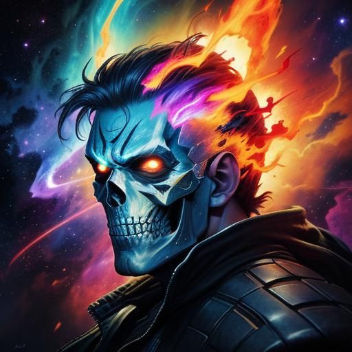 The laughing Ghost Rider Of The Orion Nebula